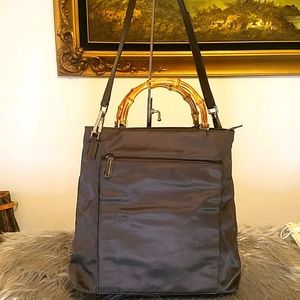 Gucci Bamboo 2 way nylon bag